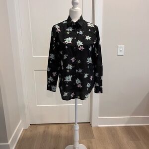 Banana Republic Black Floral Shirt